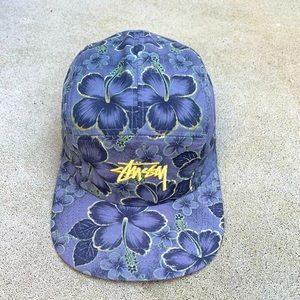 Stussy x new era 5 panel strapback cap hat
